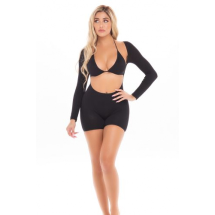KNOCKOUT ΣΕΤ PLAYSUIT 2 ΤΕΜ. ΜΑΥΡΟ
