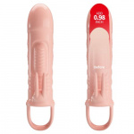 PRETTY LOVE SLOANE VIBRATING RABBIT PENIS SLEEVE  FLESH - Image 3