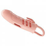 PRETTY LOVE SLOANE VIBRATING RABBIT PENIS SLEEVE  FLESH - Image 5