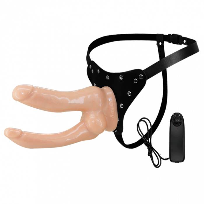 BAILE JESSICA DOUBLE DILDO STRAP-ON WITH VIBRATION - Image 7