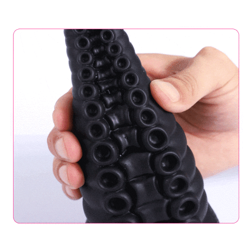 BLACK KRAKEN PVC HUGE COCK - 9 INCH - Image 7