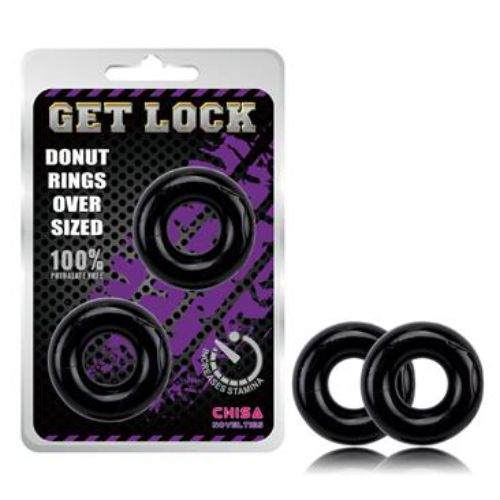 DONUT RINGS OVER SIZED BLACK - Image 1