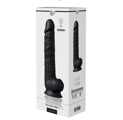 Στιγμιότυπο οθόνης 2023-10-13 171544 REAL LOVE DUAL DENSITY XXL DILDO 15INCH Black - Image 1