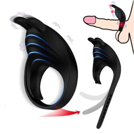 Adjustable Silicone Vibration Cock Ring