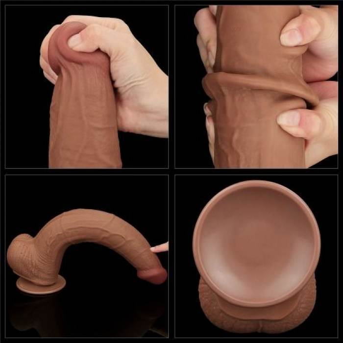 13.5'' King Sized Sliding Skin Dual Layer Dong Brown - Image 4