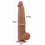 13.5'' King Sized Sliding Skin Dual Layer Dong Brown - Image 2