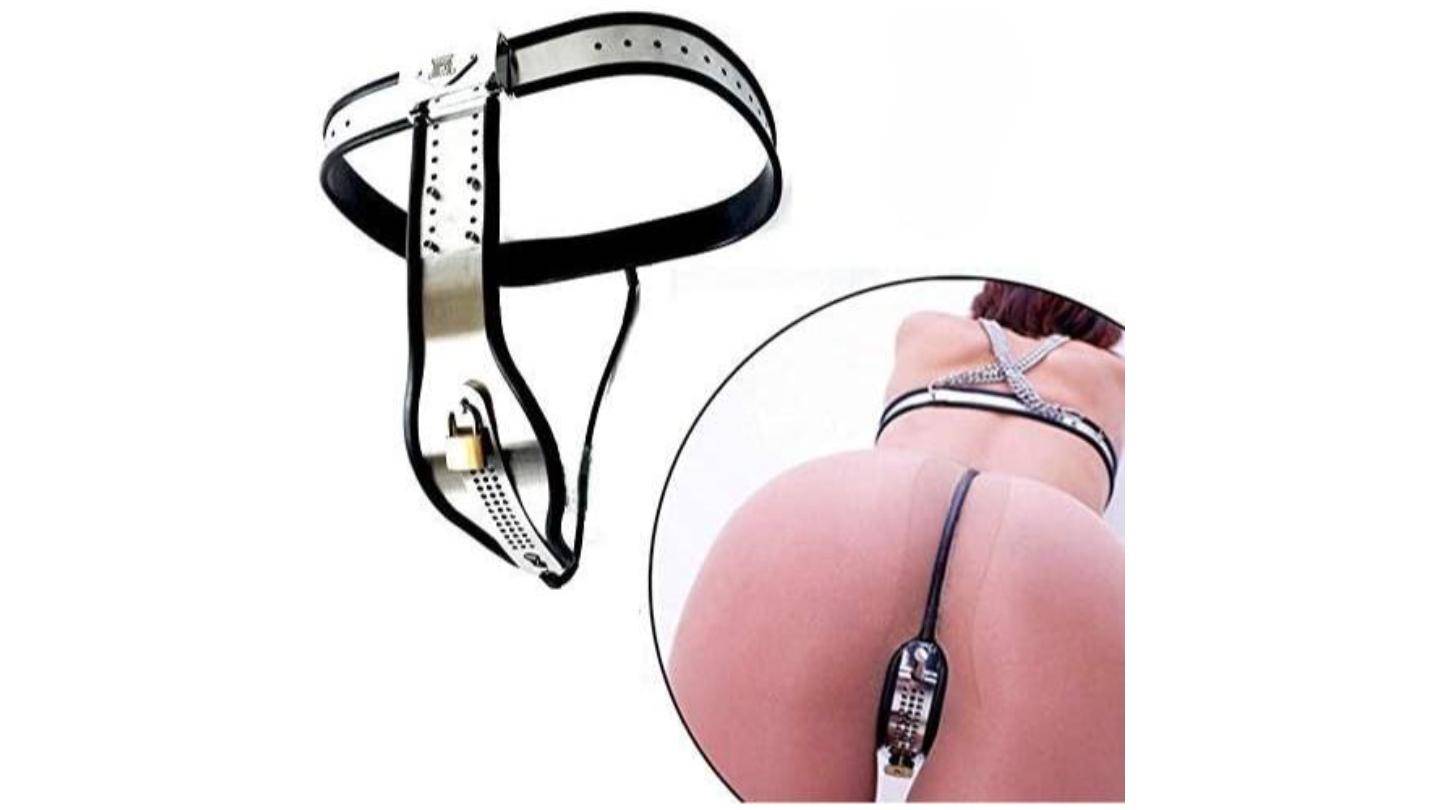 41libfXH7bL._AC_ Adjustable female chastity belt with tie - Image 1