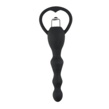 MAGIC SEX LOVE ANAL BEADS VIBRATOR BLACK MEDIUM