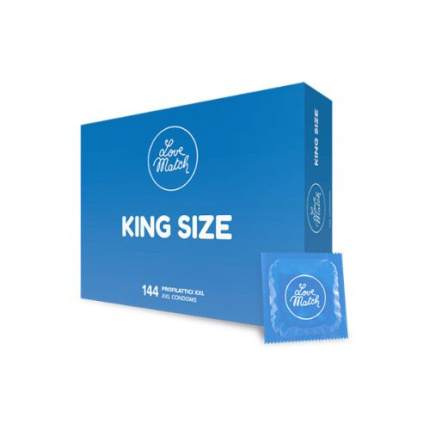 144 KING SIZE (XXL) CONDOMS - LOVE MATCH