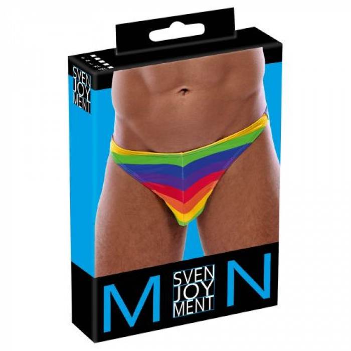 Rainbow-coloured thong Soft & stretchy - Image 4