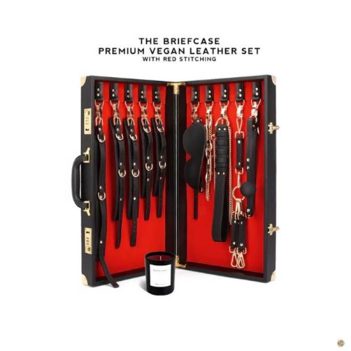 Luxury BDSM Briefcase Full-Grain Leather Set - Image 3
