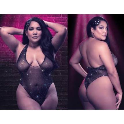 Deep V Bodysuit PLUS SIZE