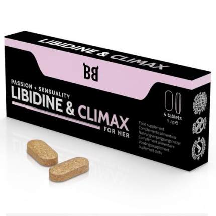 BLACKBULL BY SPARTAN - LIBIDINE & CLIMAX INCREASE LIBIDO FOR WOMEN 4 TABLETS