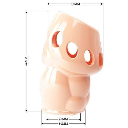 OSCAR – FLESH PRETTY LOVE PENIS SLEEVE - Image 2