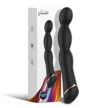 Wavy G-spot Vibrator Black