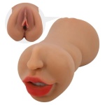 CRAZY BULL Zoey double-ended masturbator, mouth-vagina, tanned - Image 5