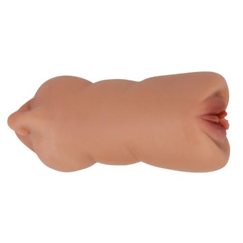 CRAZY BULL Zoey double-ended masturbator, mouth-vagina, tanned - Image 9