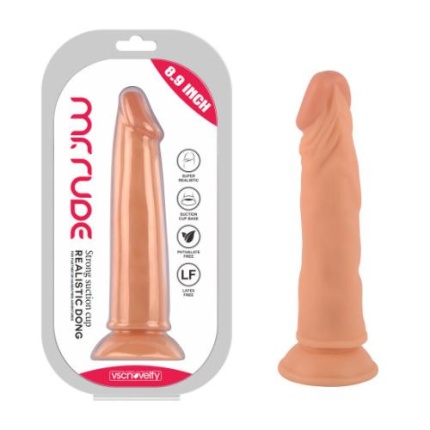 Mr. Rude 8.9" Realistic Dong Flesh