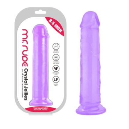 Realistic Jelly Dildo 8.5'' Purple