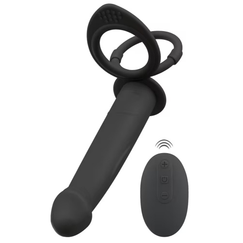 Anal vibrator with a cock & ball ring - Image 3
