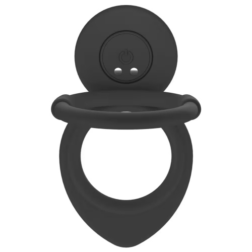 Anal vibrator with a cock & ball ring - Image 6