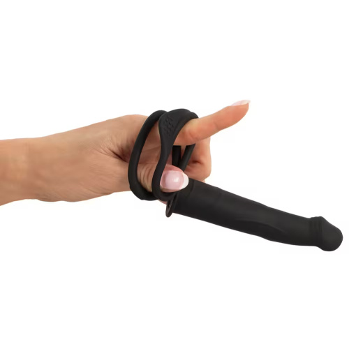 Anal vibrator with a cock & ball ring - Image 7