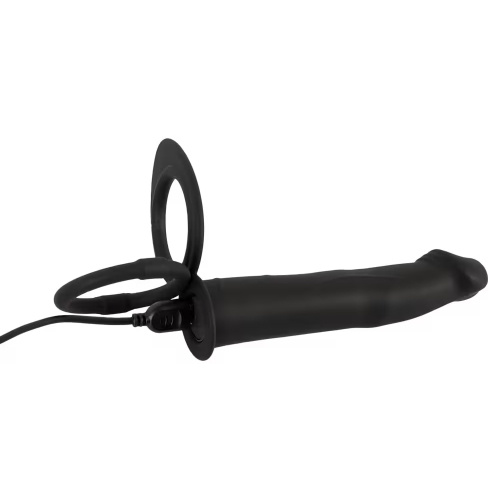 Anal vibrator with a cock & ball ring - Image 9
