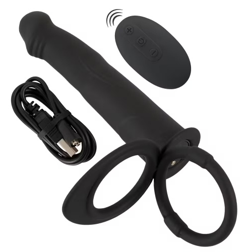 Anal vibrator with a cock & ball ring - Image 10