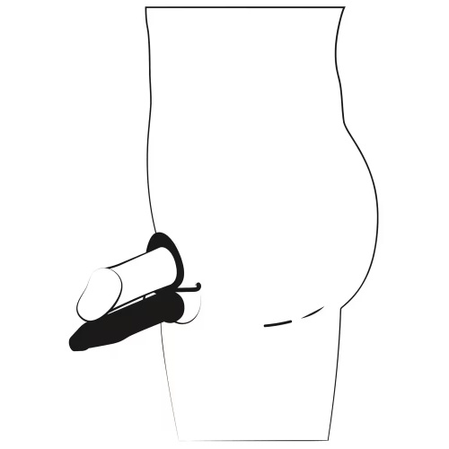 Anal vibrator with a cock & ball ring - Image 12