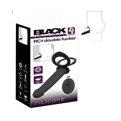 Anal vibrator with a cock & ball ring - Image 1